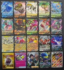 Pokemon Card Lot (20 Card Lot) Gold Rare V EX Full Art Trainer Ultra Rare Cards - Image 1