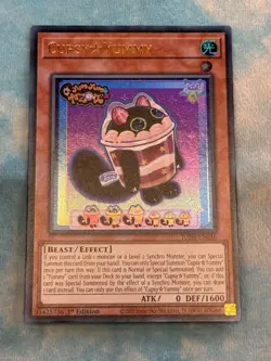 YUGIOH CUPSY YUMMY ULTRA RARE 1ST NEAR MINT JUSH-EN016 - Image 1