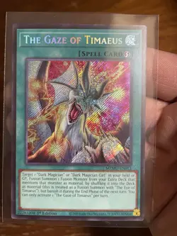 YuGiOh The Gaze of Timaeus 1st Edition MZMU-EN013 Mint Condition - Image 1
