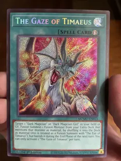 YuGiOh The Gaze of Timaeus 1st Edition MZMU-EN013 Mint Condition - Image 2