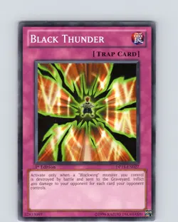 Yu-Gi-Oh TCG Black Thunder DP11-EN027 1st Edition Regular Common Card LP-NM - Image 1