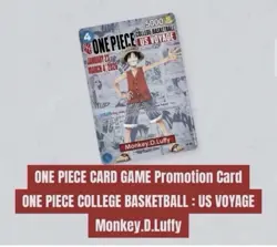 One Piece Monkey D. Luffy US College Basketball Card St. John’s SEALED - Image 4