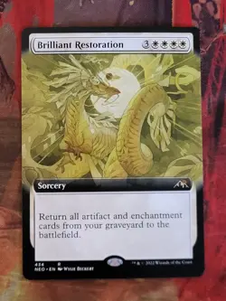 MTG Card: Brilliant Restoration (Kamigawa: Neon Dynasty) EXTENDED ART - Image 1