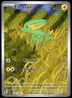 Pokemon TCG Electrike 196/182 2025 Destined Rivals Illustration Rare Card - LP - Image 1