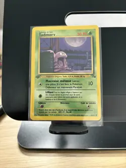 Pokemon TCG Grimer Fossil 1st Edition Common French 48/62 LP Tadmorv Card - Image 1