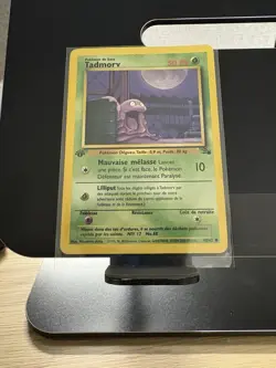 Pokemon TCG Grimer Fossil 1st Edition Common French 48/62 LP Tadmorv Card - Image 4