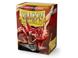 Dragon Shield Standard Size Card matte Sleeves RUBY Magic Pokemon 100 box - Image 1