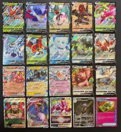 Pokemon Card Lot (20 Card Lot) V VMAX EX Full Art Trainer Ultra Rare Cards - Image 1