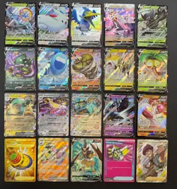 Pokemon Card Lot (20 Card Lot) Gold Rare V EX Full Art Trainer Ultra Rare Cards - Image 1