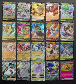 Pokemon Card Lot (20 Card Lot) V VMAX EX Full Art Trainer Ultra Rare Cards - Image 1