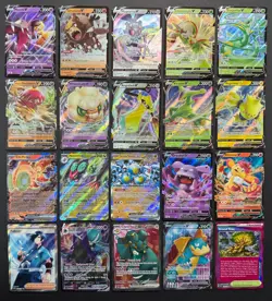 Pokemon Card Lot (20 Card Lot) V VMAX EX Full Art Trainer Ultra Rare Cards - Image 1
