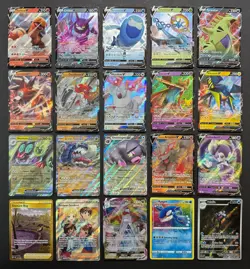 Pokemon Card Lot (20 Card Lot) Gold Rare V EX Full Art Trainer Ultra Rare Cards - Image 1