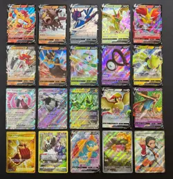 Pokemon Card Lot (20 Card Lot) Gold Rare V EX Full Art Trainer Ultra Rare Cards - Image 1