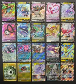 Pokemon Card Lot (20 Card Lot) Gold Rare V EX Full Art Trainer Ultra Rare Cards - Image 1