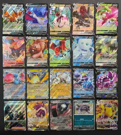 Pokemon Card Lot (20 Card Lot) V VMAX EX Full Art Trainer Ultra Rare Cards - Image 1