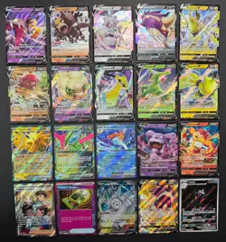 Pokemon Card Lot (20 Card Lot) V VMAX EX Full Art Trainer Ultra Rare Cards - Image 1
