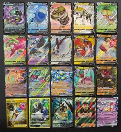 Pokemon Card Lot (20 Card Lot) Gold Rare V EX Full Art Trainer Ultra Rare Cards - Image 1