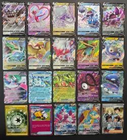 Pokemon Card Lot (20 Card Lot) Gold Rare V EX Full Art Trainer Ultra Rare Cards - Image 1