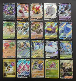 Pokemon Card Lot (20 Card Lot) Gold Rare V EX Full Art Trainer Ultra Rare Cards - Image 1