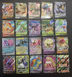 Pokemon Card Lot (20 Card Lot) V VMAX EX Full Art Trainer Ultra Rare Cards - Image 1