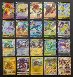 Pokemon Card Lot (20 Card Lot) Gold Rare V EX Full Art Trainer Ultra Rare Cards - Image 1