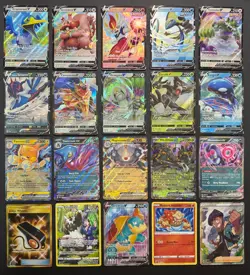 Pokemon Card Lot (20 Card Lot) Gold Rare V EX Full Art Trainer Ultra Rare Cards - Image 1