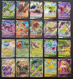 Pokemon Card Lot (20 Card Lot) V VMAX EX Full Art Trainer Ultra Rare Cards - Image 1