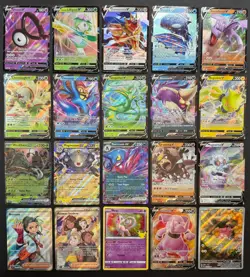 Pokemon Card Lot (20 Card Lot) V VMAX EX Full Art Trainer Ultra Rare Cards - Image 1
