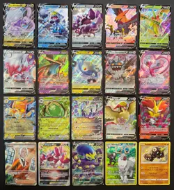 Pokemon Card Lot (20 Card Lot) V VMAX EX Full Art Trainer Ultra Rare Cards - Image 1