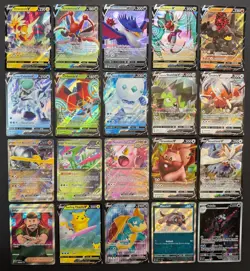 Pokemon Card Lot (20 Card Lot) V VMAX EX Full Art Trainer Ultra Rare Cards - Image 1