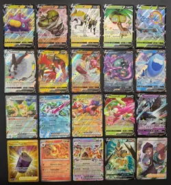 Pokemon Card Lot (20 Card Lot) Gold Rare V EX Full Art Trainer Ultra Rare Cards - Image 1