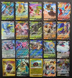 Pokemon Card Lot (20 Card Lot) Gold Rare V EX Full Art Trainer Ultra Rare Cards - Image 1