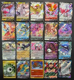 Pokemon Card Lot (20 Card Lot) Gold Rare V EX Full Art Trainer Ultra Rare Cards - Image 1