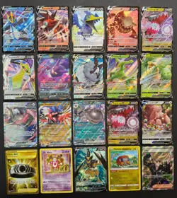 Pokemon Card Lot (20 Card Lot) Gold Rare V EX Full Art Trainer Ultra Rare Cards - Image 1