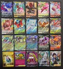 Pokemon Card Lot (20 Card Lot) Gold Rare V EX Full Art Trainer Ultra Rare Cards - Image 1