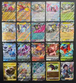 Pokemon Card Lot (20 Card Lot) Gold Rare V EX Full Art Trainer Ultra Rare Cards - Image 1