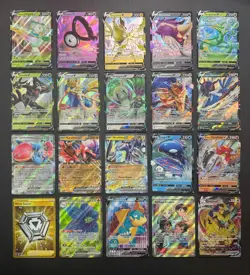 Pokemon Card Lot (20 Card Lot) Gold Rare V EX Full Art Trainer Ultra Rare Cards - Image 1