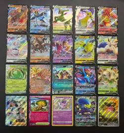 Pokemon Card Lot (20 Card Lot) V VMAX EX Full Art Trainer Ultra Rare Cards - Image 1