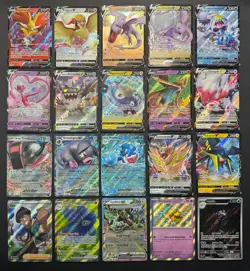 Pokemon Card Lot (20 Card Lot) V VMAX EX Full Art Trainer Ultra Rare Cards - Image 1