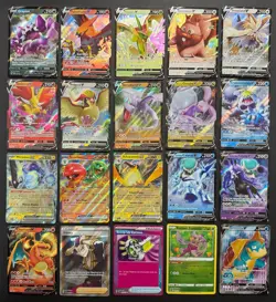Pokemon Card Lot (20 Card Lot) V VMAX EX Full Art Trainer Ultra Rare Cards - Image 1