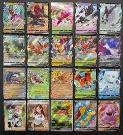 Pokemon Card Lot (20 Card Lot) V VMAX EX Full Art Trainer Ultra Rare Cards - Image 1