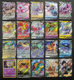 Pokemon Card Lot (20 Card Lot) V VMAX EX Full Art Trainer Ultra Rare Cards - Image 1