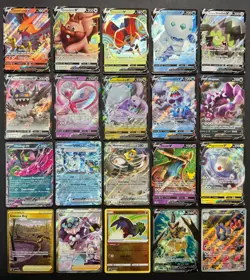 Pokemon Card Lot (20 Card Lot) Gold Rare V EX Full Art Trainer Ultra Rare Cards - Image 1