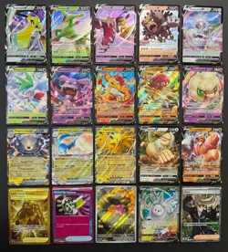Pokemon Card Lot (20 Card Lot) Gold Rare V EX Full Art Trainer Ultra Rare Cards - Image 1