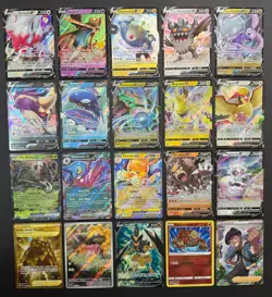 Pokemon Card Lot (20 Card Lot) Gold Rare V EX Full Art Trainer Ultra Rare Cards - Image 1