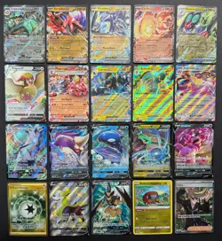 Pokemon Card Lot (20 Card Lot) Gold Rare V EX Full Art Trainer Ultra Rare Cards - Image 1