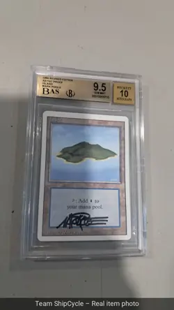 MTG Revised ISLAND Artist Proof AP Signed BGS 95 GEM MINT G2U - Image 4