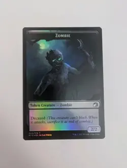 MTG - Zombie 005/Vampire 014 Token (Foil) - Innistrad: Midnight Hunt NM/M Cond - Image 1
