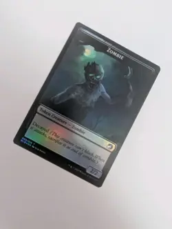 MTG - Zombie 005/Vampire 014 Token (Foil) - Innistrad: Midnight Hunt NM/M Cond - Image 2