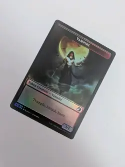 MTG - Zombie 005/Vampire 014 Token (Foil) - Innistrad: Midnight Hunt NM/M Cond - Image 3